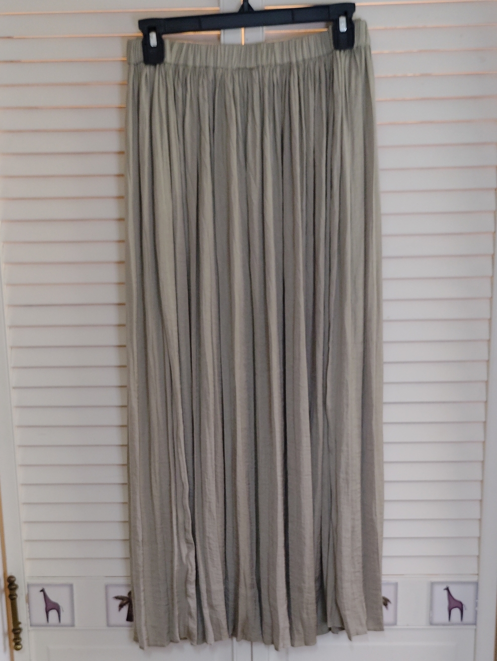 Philosophy Pleated Maxi Skirt in Sage